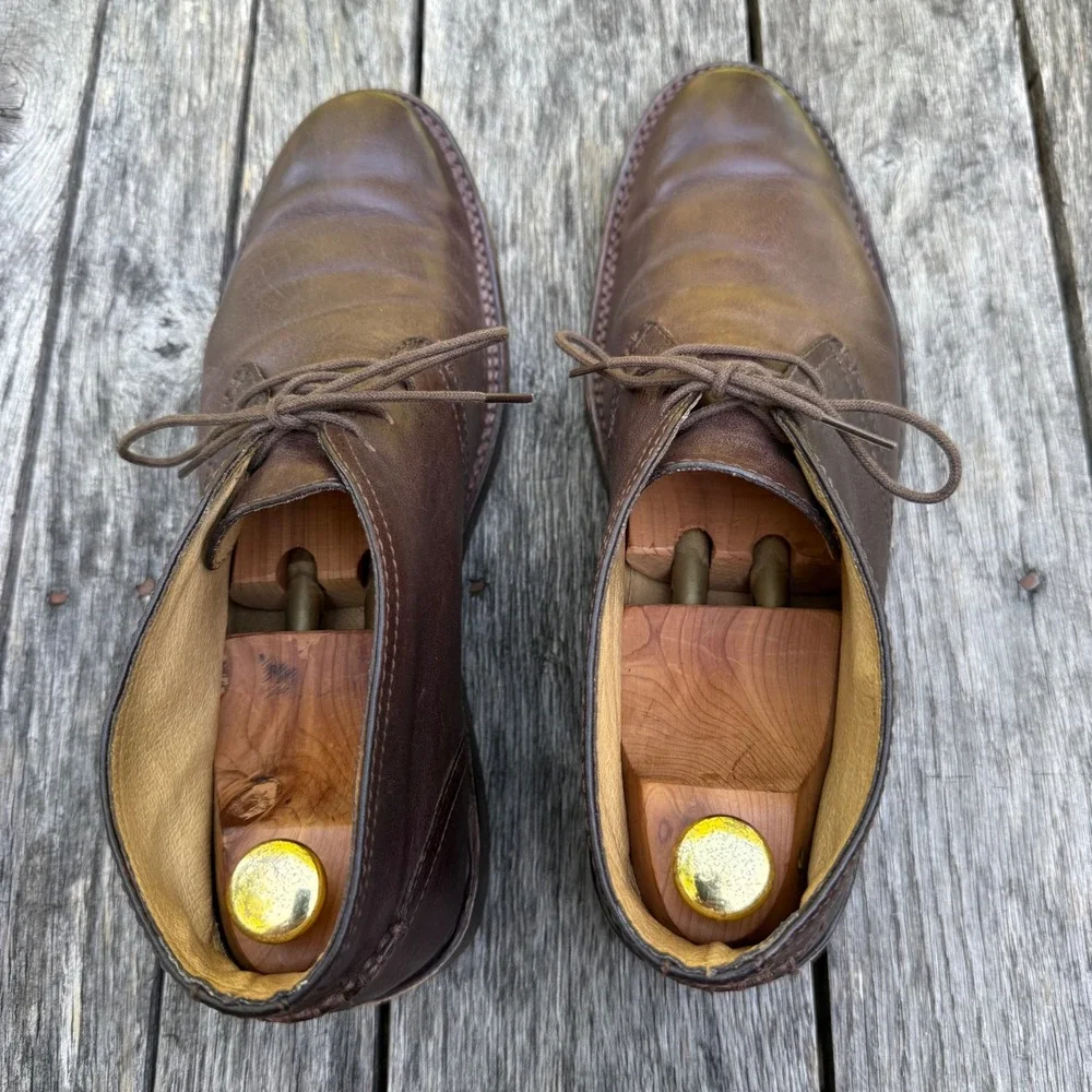 Frye Oliver Chukka Boots Mens 11.5 D Dark Brown Leather Desert Boots 87820